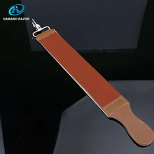 HAWARD RAZOR Men's Straight Edge Razor Barber Strap Real Leather Sharpening Strap Belt