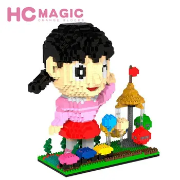 

HC MAGIC 1010 Japan Minamoto Shizuka Diamond Assembly Toys Nano Blocks Bausteine Birthday Building Gift Figures DIY Girl
