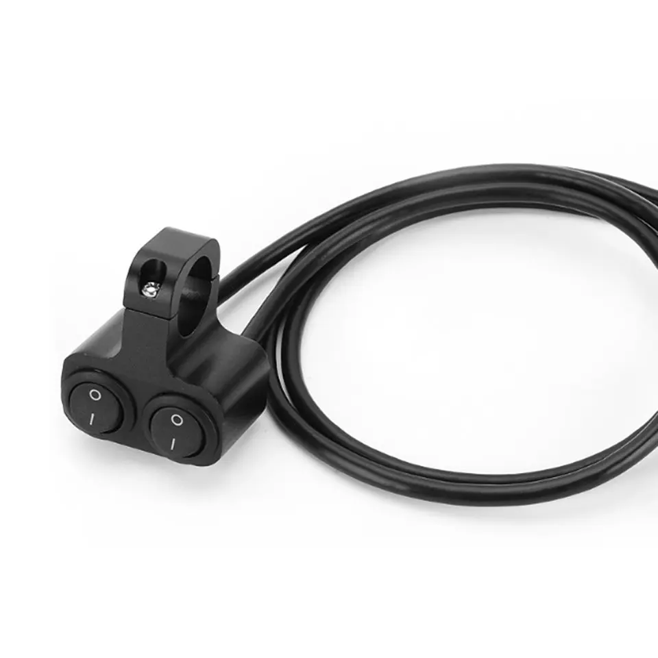 

Universal Motorcycle 7/8 Inch Handlebar Mounting On Off Switch Double Control Switch Button for Spot Fog Light New Drop Shipping
