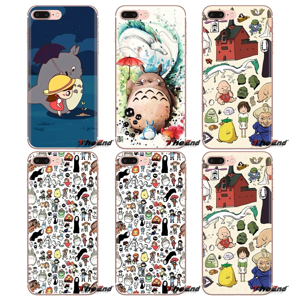 For Oneplus 3T 5T 6T Nokia 2 3 5 6 8 9 230 3310 2.1 3.1 5.1 7 Plus 2017 2018 Kawaii Ghibli Doodle Transparent Soft Shell Covers |