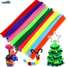 100 pçs 30cm colorido chenille hastes pipe cleaners crianças brinquedos festa de aniversário natal decorações artes diy artesanato suprimentos
