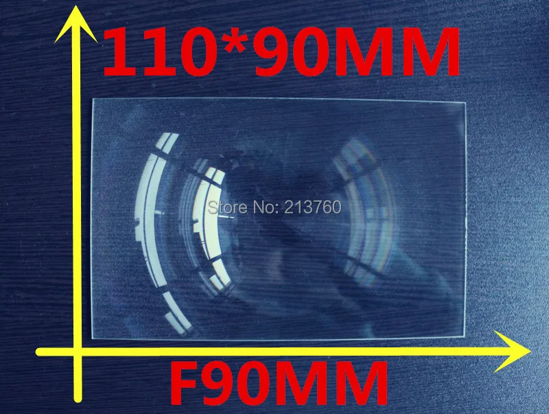 5 Inch lcd panel DIY projection Fresnel Lens rectangular 110*90MM Focal