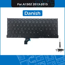 New A1502 Keyboard Nordic DK Danish Layout for Macbook Pro Retina 13″ A1502 Denmark Keyboard Replacement 2013-2015