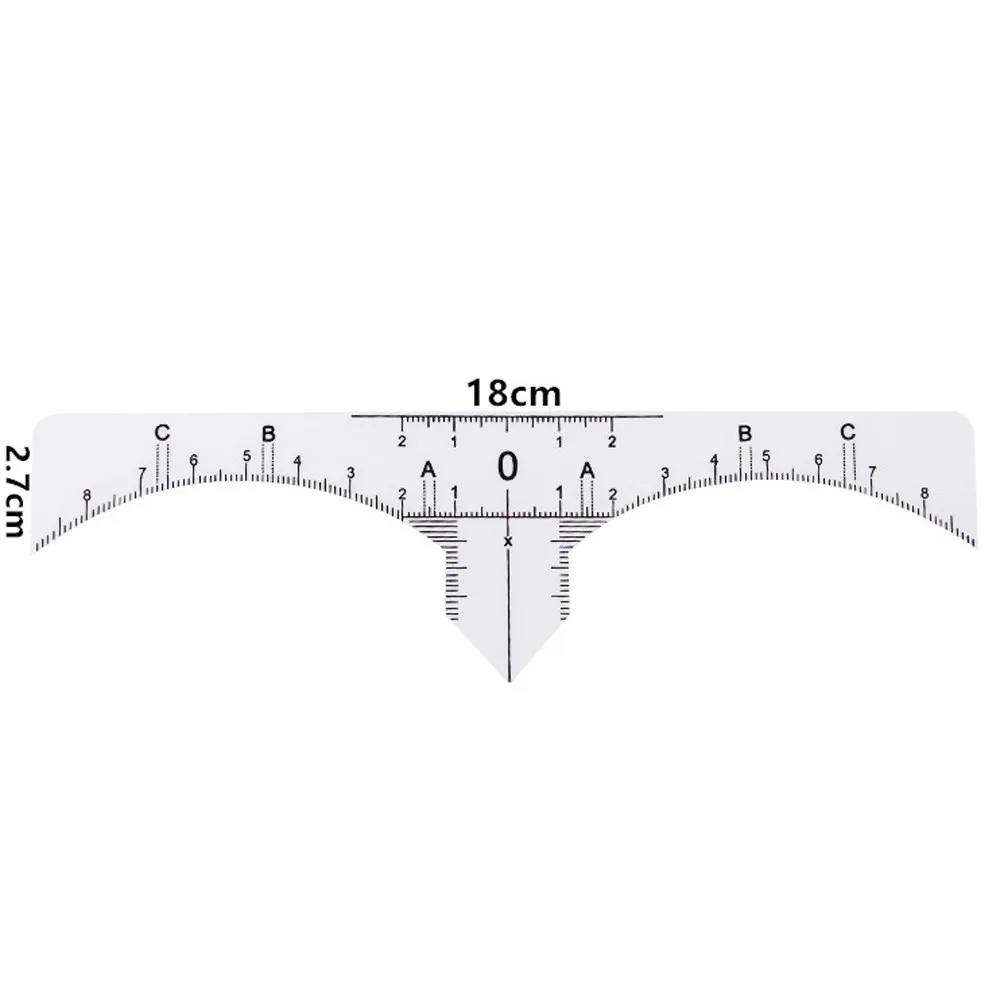 10 шт. одноразовые пластиковые трафареты для бровей, микроблейдинг, макияж для бровей, линейка для бровей, перманентные инструменты 2U922