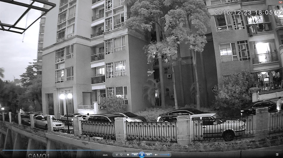 Real Image For 1080P IP Camera Outdoor-Night