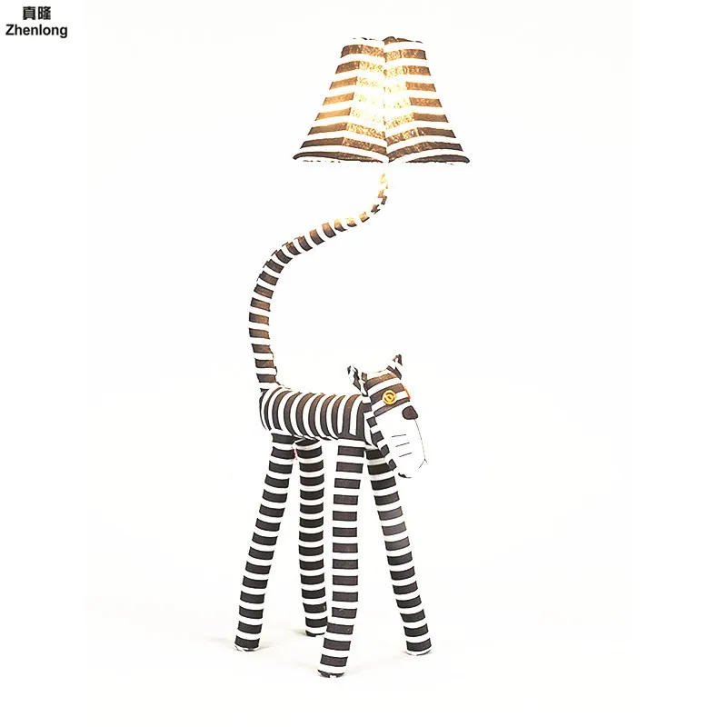 

Led Floor Lamp Cartoon Animal Children's Room Bedroom Warm Headlamp Led Remote Control Dimming Floor Light Birthday Marry Gift