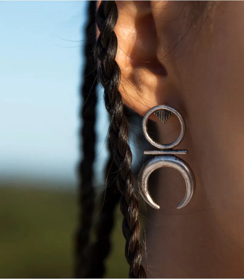 Womens Ethnic Stud Earrings