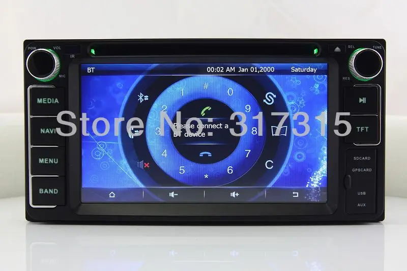 Головное устройство Автомобильный DVD Playerfor Toyota Yaris Vios Tundra Highlander с GPS навигацией