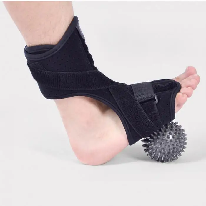 Абсолютно регулируемый для взрослых фитнес ноги лодыжки Ортез Поддержка защиты бинт амортизатор пояс с массажным мячом