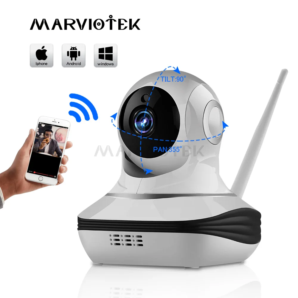 Охранных Беспроводной IP Камера Wi-Fi камера Wi-Fi Plug And Play CCTV Камера 1080 P PTZ P2P Ночное видение 720 P Мини Камера HD ИК