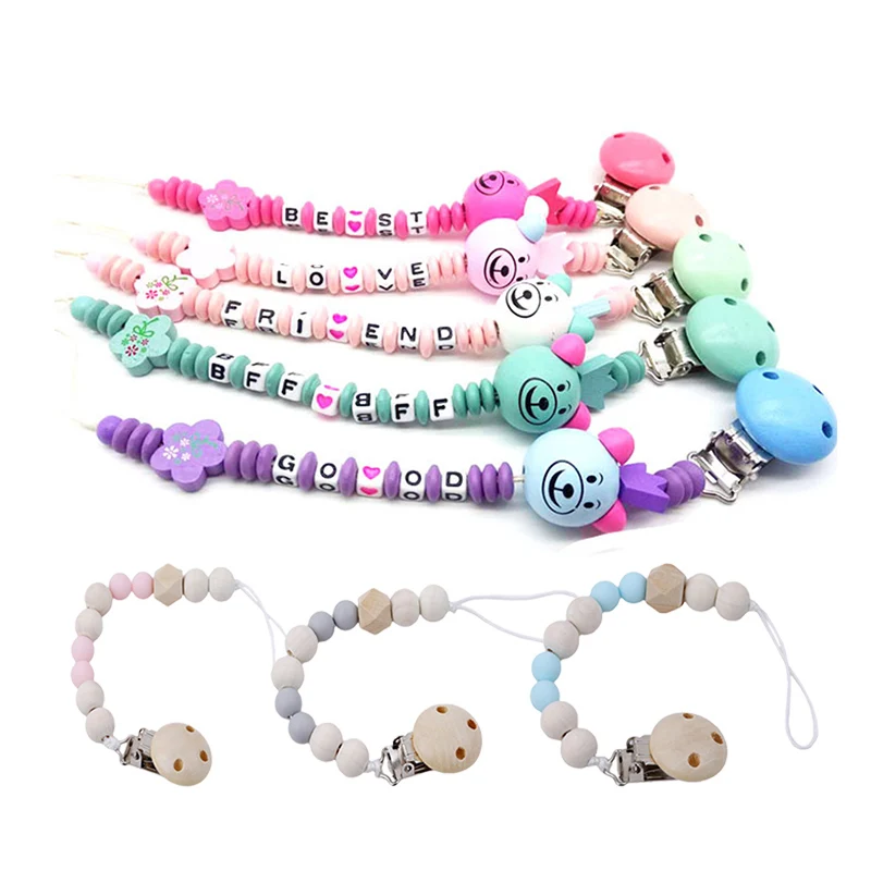 

Baby Pacifier Clip Chain New Baby Boys Girls Pacifier Clips Newborn Dummy Pacifier Chain Clip Holder Baby Nipple Feeding