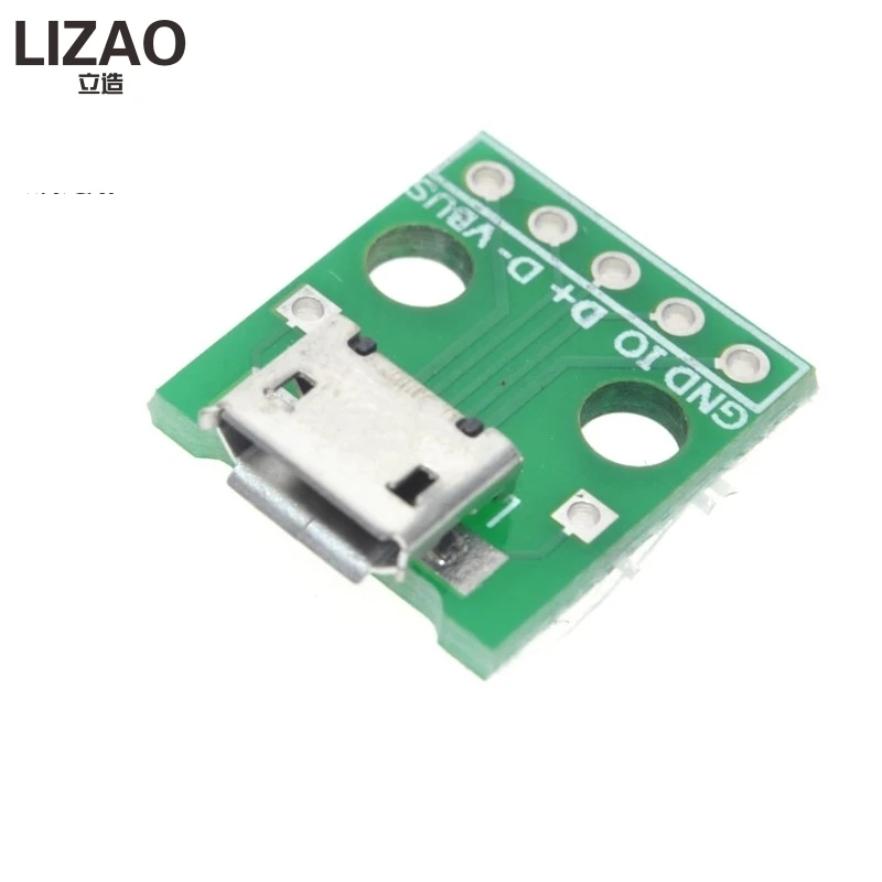 10 шт. адаптер MICRO USB Для DIP адаптера 5 контактный женский разъем Фотографическая