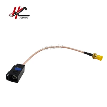 

New black Fakra A female jack to SMA female jack extension cable RG316 15cm 6in