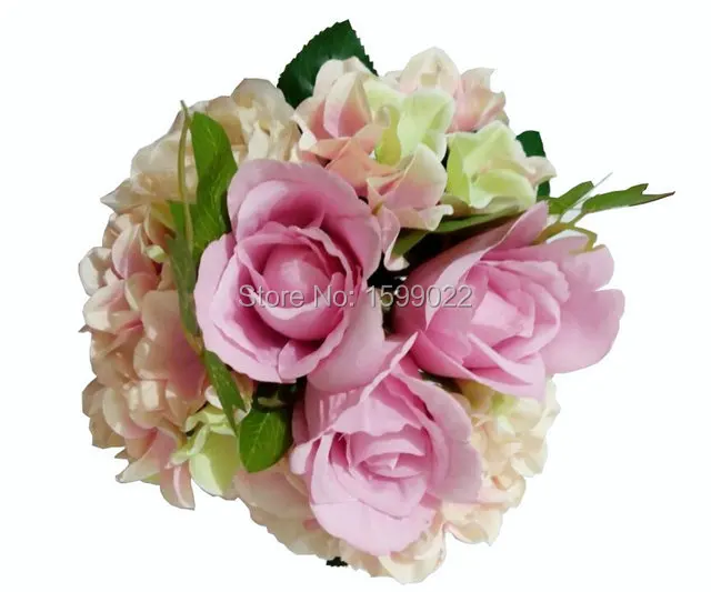 Decorative artificial wedding rose flower bouquet hand holding flowers pink party decoration fleur artificielle mariage afnan la fleur bouquet 80