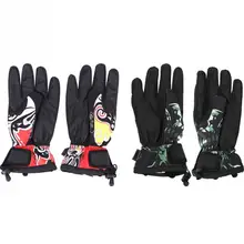 1 пара лыжных перчаток полиэстер ветрозащитные теплые лыжные снежные перчатки дышащие перчатки полный палец уличные зимние спортивные аксессуары