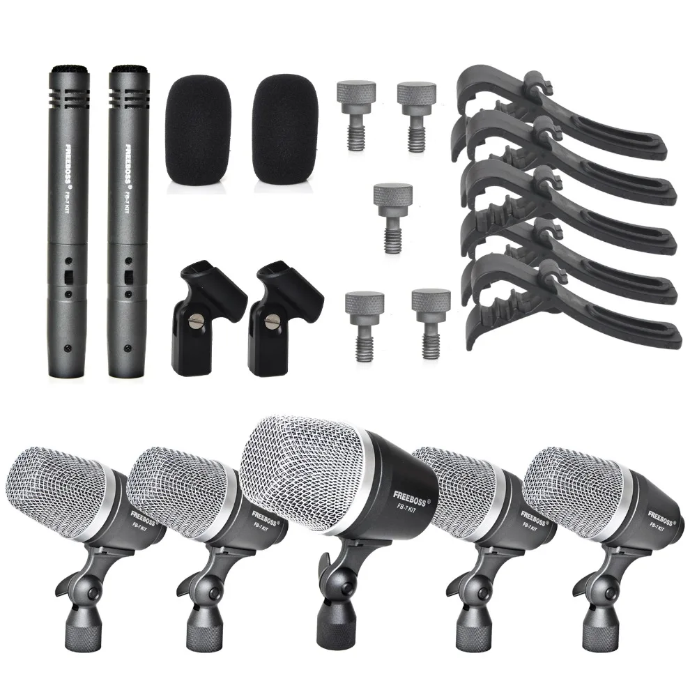 

Freeboss FB-7 KIT Metal Kick Drum Stand Drum Microphone Instrument Microphone