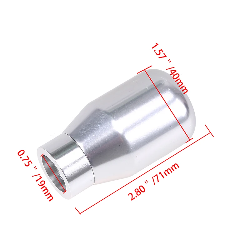 POSSBAY Palanca Manual funcionamiento Metal perilla para VW Ford Honda Peugeot Palanca Cambio