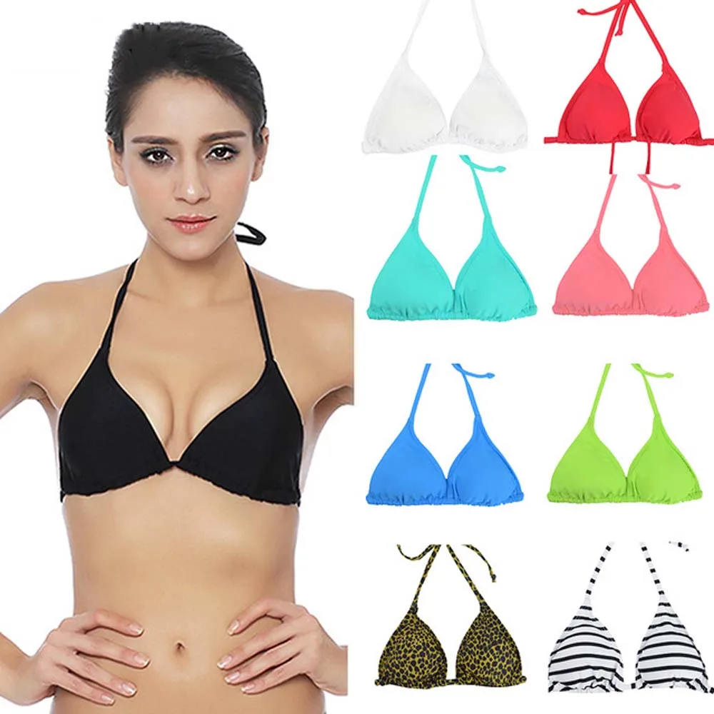 

Women Bikini 2019 Top Micro Bikini Small Push Up Ruched String Solid Swimwear Beach Sexy Swimsuit Sporty Girls Beach Wear