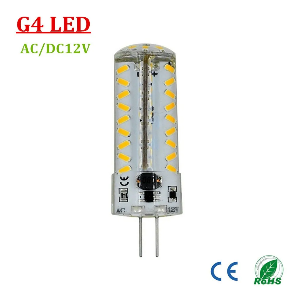 50 упак. 4 Вт AC/DC12V 500lm яркий G4 лампы светодиодные фонари 81led SMD3014 g4 База светодиодные лампы не затемнения 50 Вт лампа накаливания эквивалент