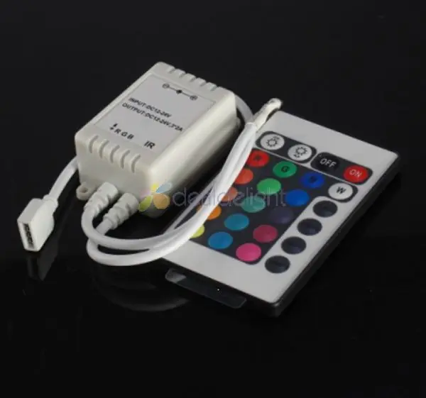 5 шт. RGB светодиодный контроллер 24 клавиши ИК пульт DC12V для SMD 3528 5050 светильник|led