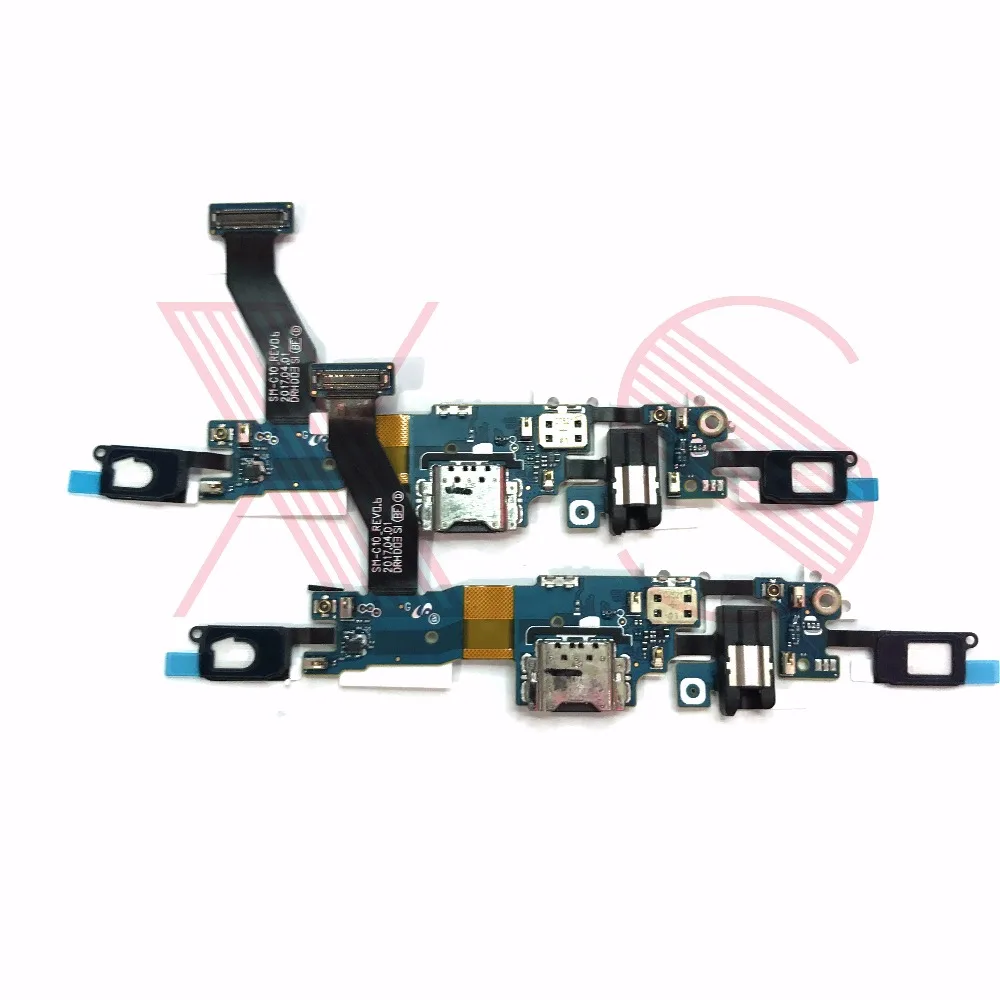 Micro USB Charger Charging Port light return menu botton sensor microphone headphone jack flex cable for samsung Galaxy C10
