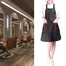 QIAOYAN Pro Salon Парикмахерская мантия для стрижки волос накидка Парикмахерская фартук 3 кармана