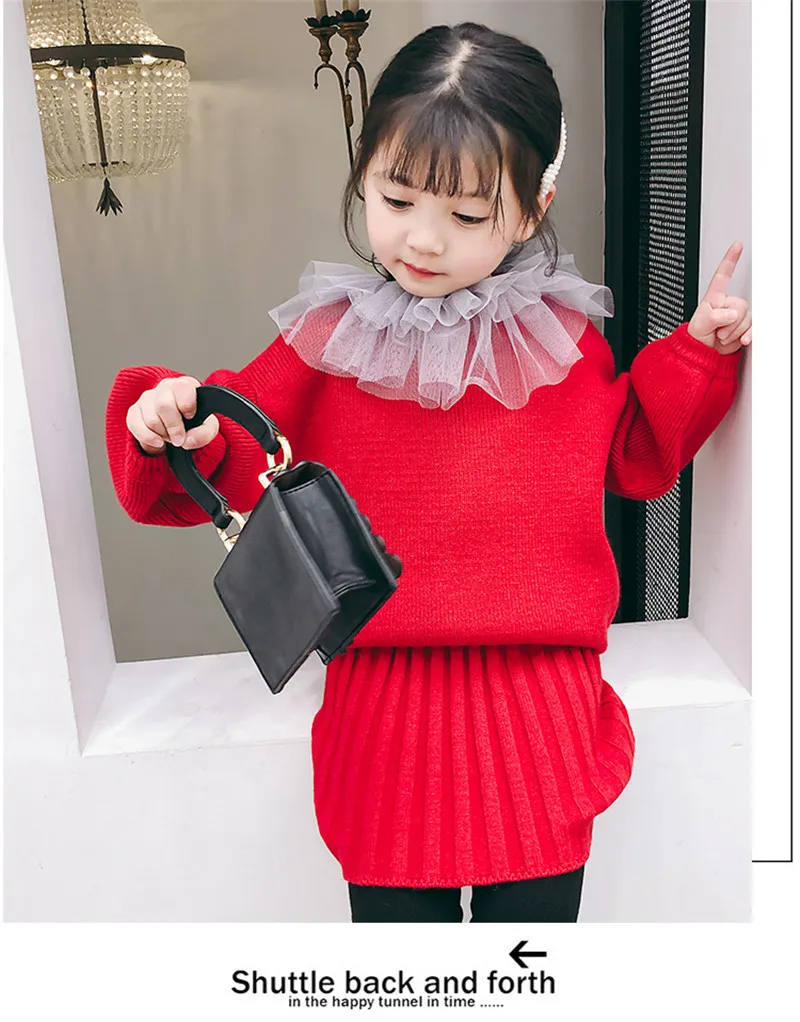 LILIGIRL/комплект вязаной одежды высокого качества для девочек, г. Новая Детская куртка из водного бархата кашемировое платье для детей, осенний костюм из 2 предметов