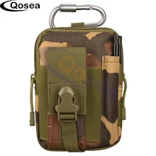

Qosea Mobile Phone Case Bag Universal Utility Gadget Belt Zipper Waist Holster Holder Bag Men Outdoor Casual for iPhone 7/6Plus
