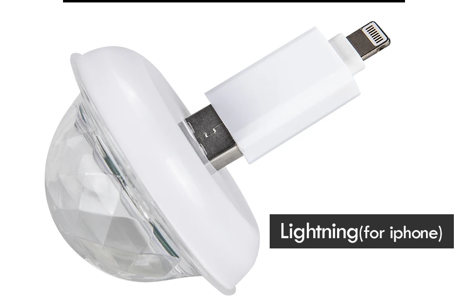 Mini USB led Party Lights Portable Crystal Magic Ball (23)