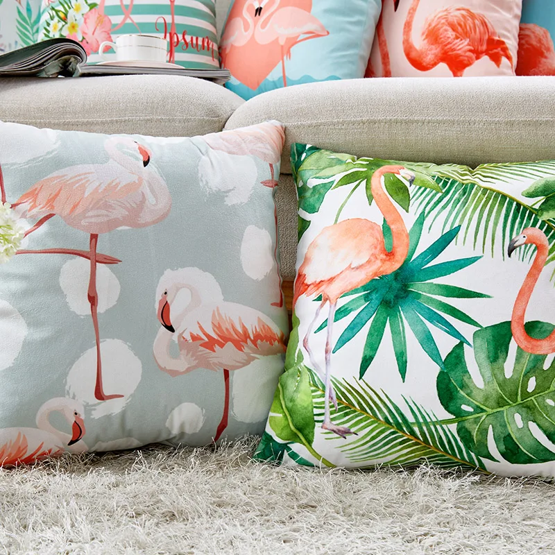 

Cushion Cover Decorative Pillows 45*45 Tropical Pillow Cover Summer Decoration For Living Room Bedroom Home Decor Funda Cojin