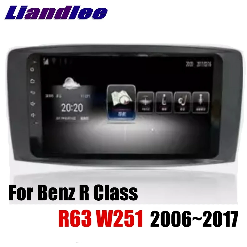 Liandlee Car Multimedia Player NAVI For Mercedes Benz MB R Class R63 W251 R280 R300 R320 2006~2017 Radio Stereo GPS Navigation  2
