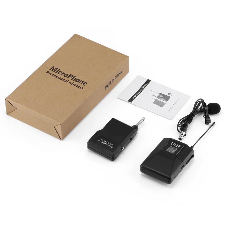 Microphone-Professional-UHF-Wireless-Microphone-System-Lavalier-Lapel-Mic-Receiver-Transmitter-for-Camcorder-Recorder-Microphone (4)