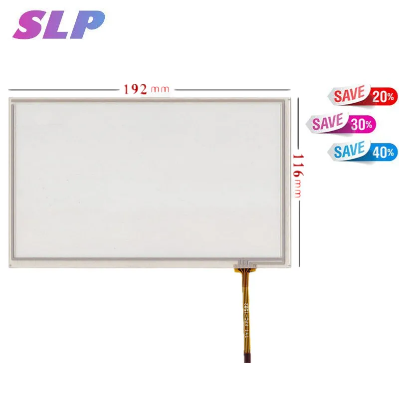 Skylarpu 8-дюймовый сенсорный экран 16:9 192*116 мм TFT touch AT080TN03 для GPS-навигации дигитайзер