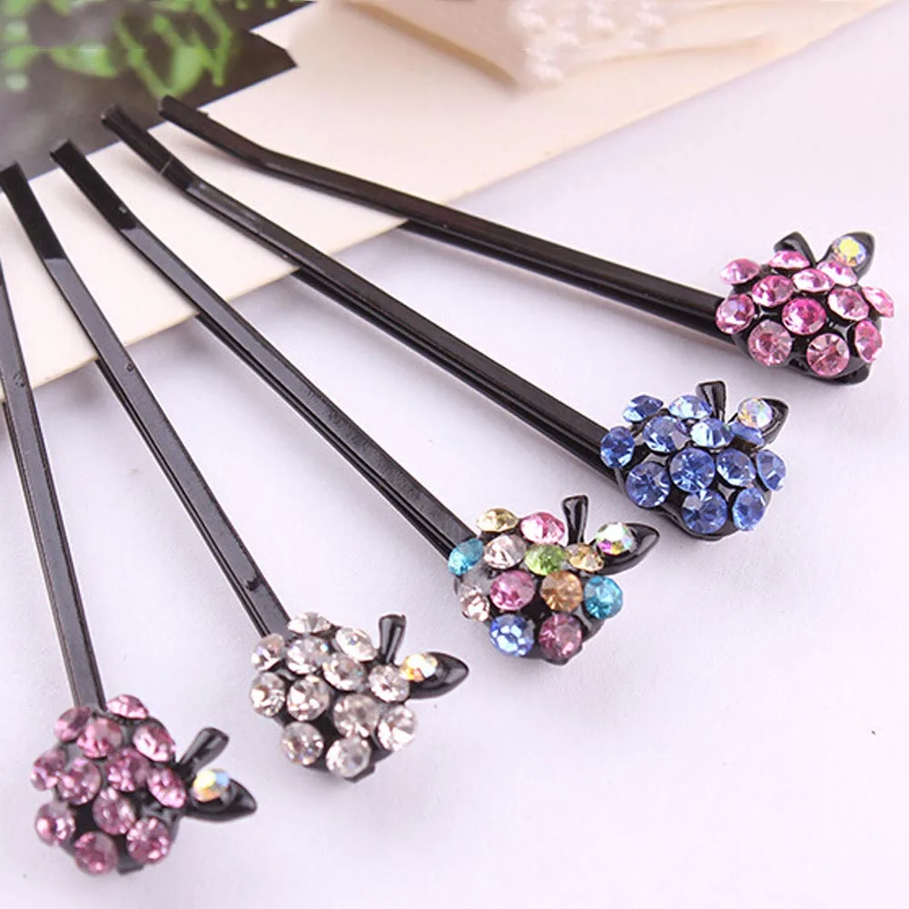 Fashion Imitation Pearls One Word Clip Hair Pins Clips