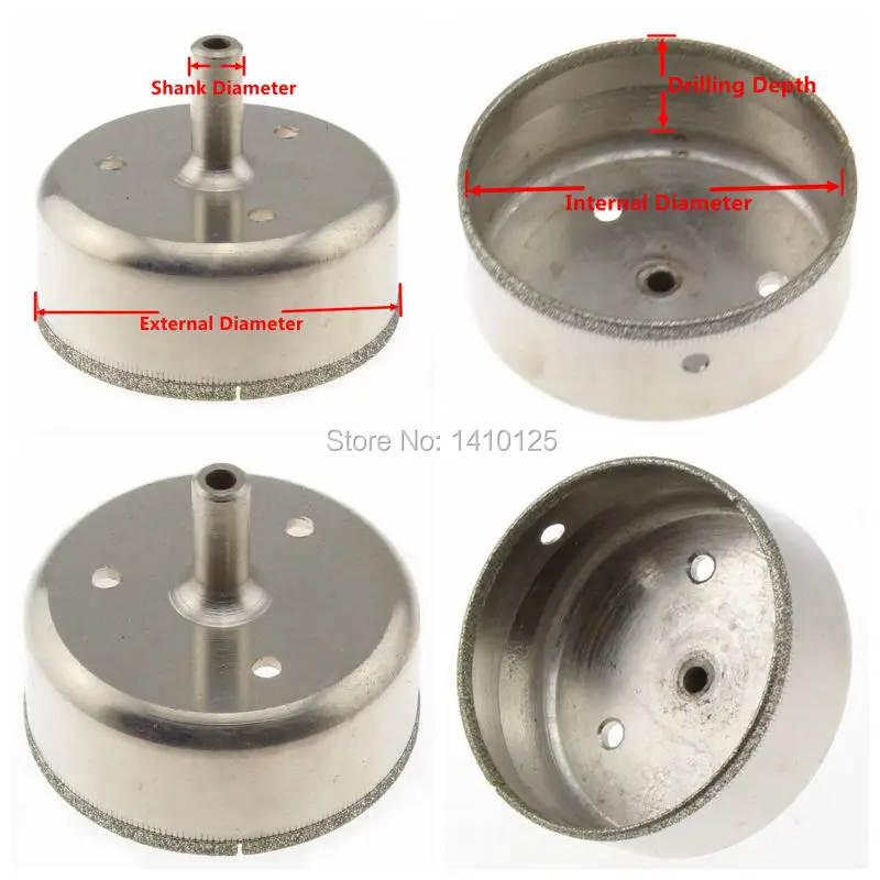 67 мм 2-21/3" Гальваническое алмазное сверло с отверстием пила с покрытием сверление по кирпичу резак стеклянная плитка керамика мрамор гранит Агат