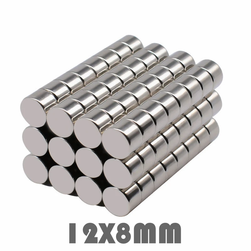 

20/30/50pcs 12x8mm Neodymium Magnet Permanent N35 NdFeB Super Strong Powerful Small Round Magnetic Magnets Disc 12mm x 8mm