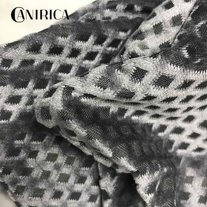 CANIRICA Cushion Cover Gray Throw Pillows Cover 45x45cm Velvet Pillowcase Home Decoration Funda Cojin For Sofa Living Room Decor