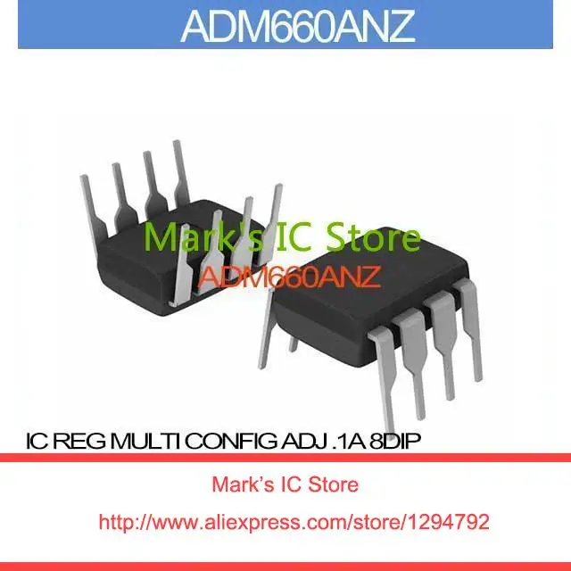 ADM660ANZ IC REG MULTI CONFIG ADJ .1A 8DIP ADM660AN Inc 660 ADM660 660A