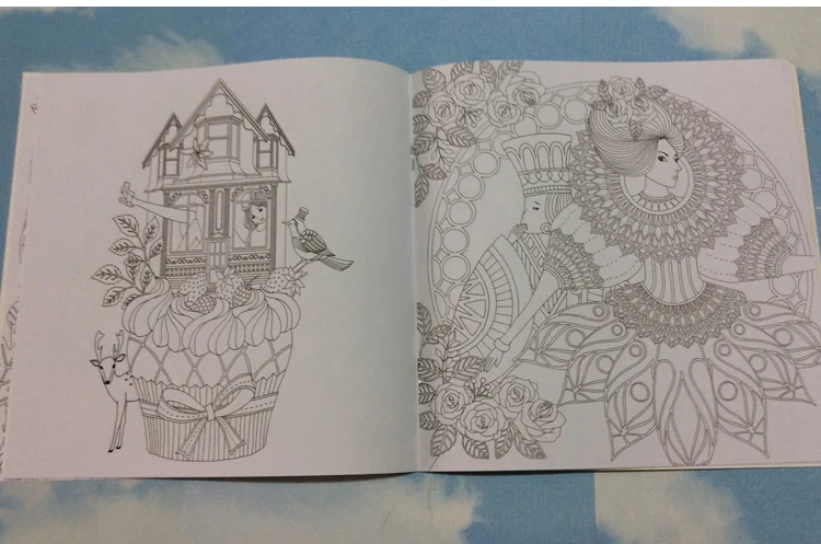 24 Pages Fantasy dream Secret Garden Series Antistress Coloring Book For Children Adults Graffiti Painting Drawing Art Book 24 Pages Fantasy dream Secret Garden Series Antistress Coloring Book For Children Adults Graffiti Painting Drawing Art Book