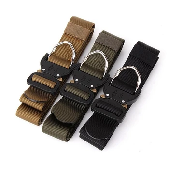 

Outdoor Men Tactical Belt Heavy Duty with Quick Release Metal Buckle