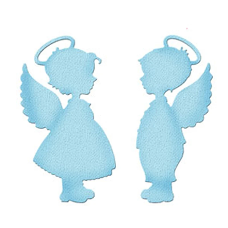 

Couple Angels Frame Metal Cutting Dies Stencil for DIY Scrapbooking album Decor Embossing Die Cut Paper Card 2019 New Craft dies