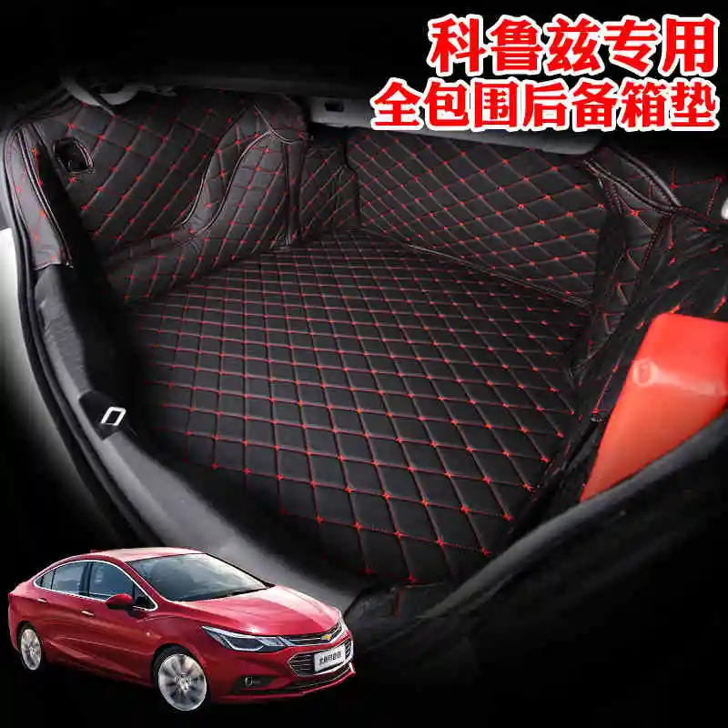 

custom fit luxury pu leather car trunk mat cargo mat for chevrolet cruze 2016 2017