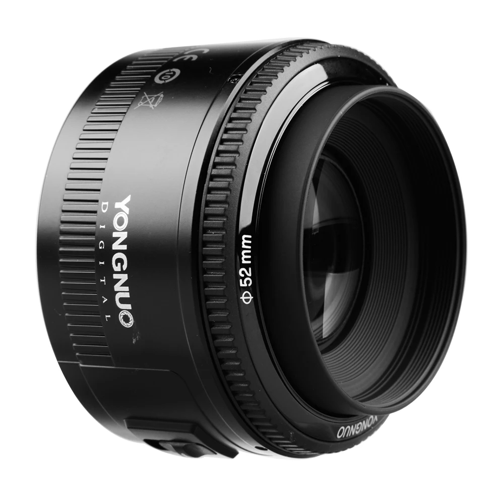 Светодиодная лампа для видеосъемки YONGNUO YN50mm F1.8 объектив с фиксированным фокусным расстоянием большой апертурой Автофокус Объектив с фиксированным фокусным расстоянием для Canon EF крепление EOS Камера сумка для объектива