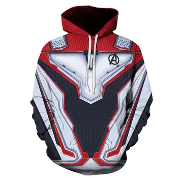 

2019 NEW Film Avenger Alliance 4 hood Final Of War Quantum Armor With Fund Men/Women 3D Hoodies Sleeve Knitted Jackets
