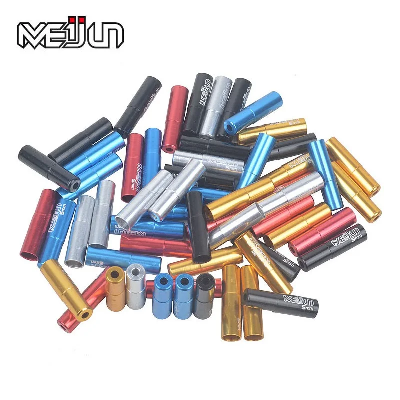 10pcs 5mm Bicycle Brake Cable Caps Multi color Aluminum Alloy Brake