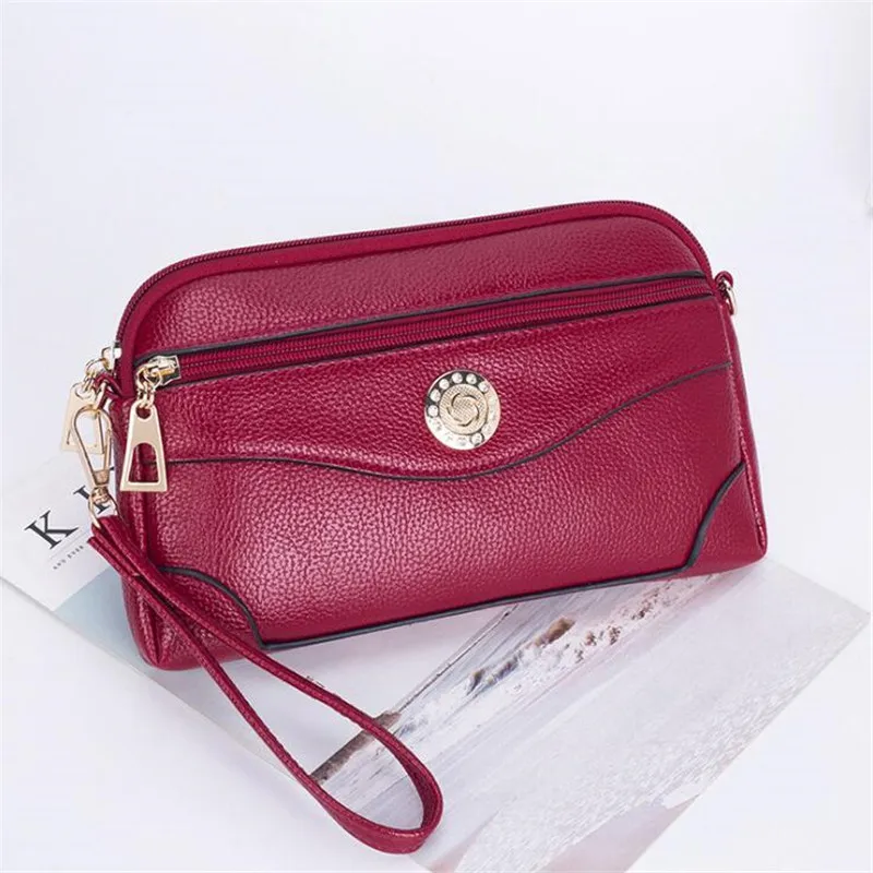 

Women Bags Luxury Handbags Fashion Wild Shoulder Diagonal Package Clutch Bag PU Leather Mini Mobile Phone Bag