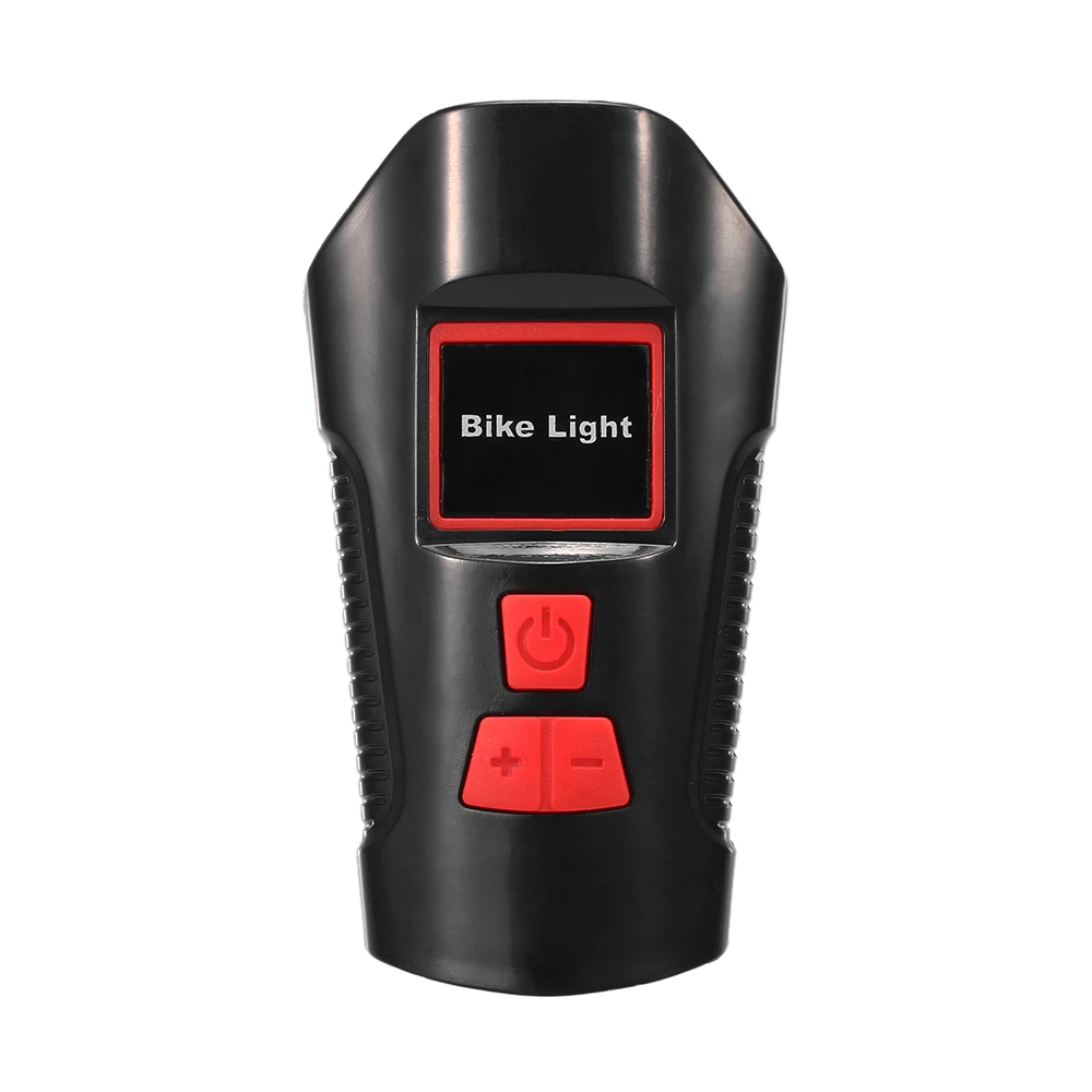 Waterproof Bicycle Headlight Rechargeable Cycling LED Front Light Bike Head Lamp With Loud Bell Warning Horn Light For MTB Bike