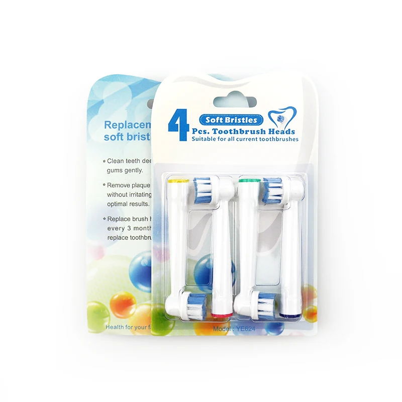 

4pcs Brushes For Oral B Electric Toothbrush Head Replacement Compatible with Precision Clean Sb-20a YE624