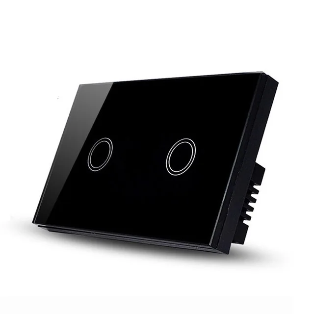 SAA approved Australian Standard 2 Gang Touch Light Switch , Capacitive