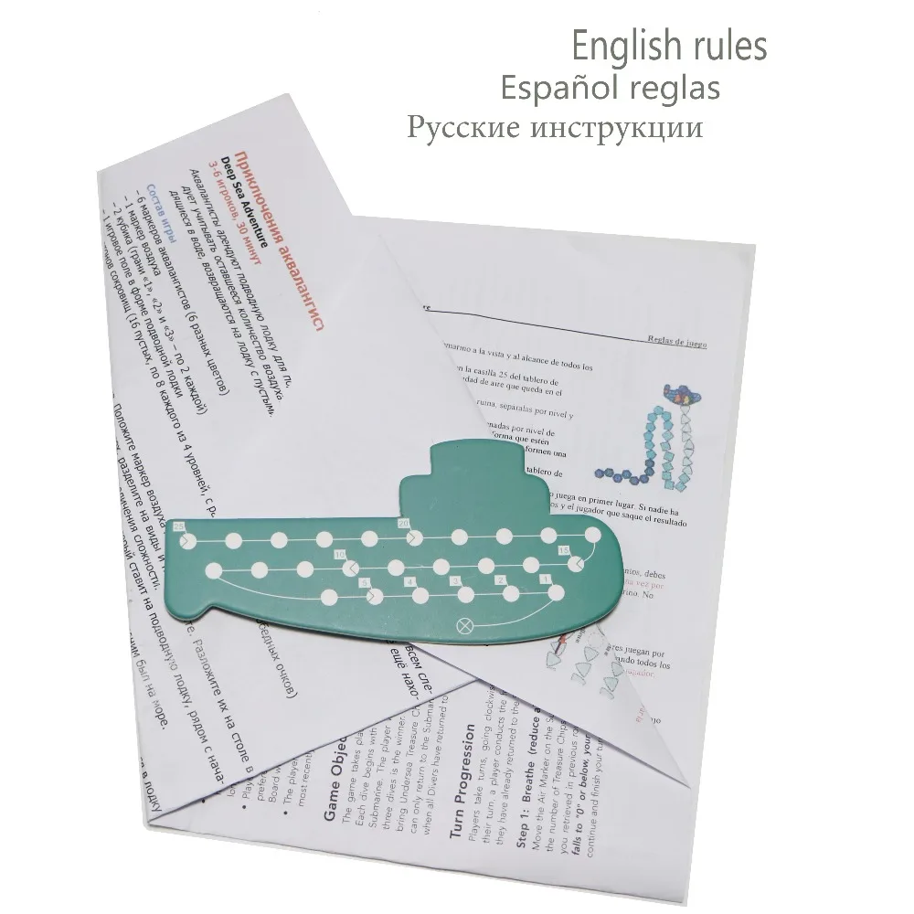 19 Deep Ocean Adventure Board Game English Spanish Rules Wooden Explorers Sea Adventure For Family Party Fun Board Games Board Games Aliexpress